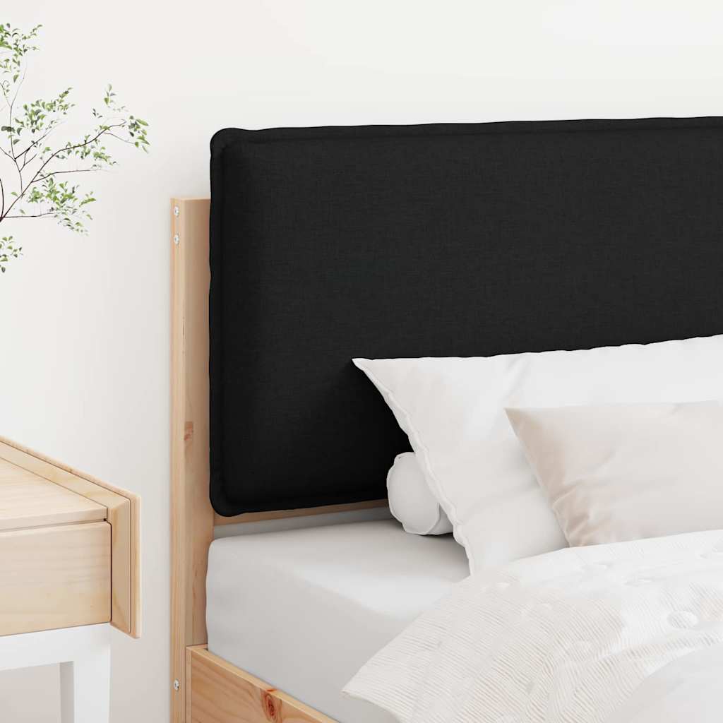Gepolstertes Kopfteil mit Kopfteil Natürlich und Schwarz 75 cm