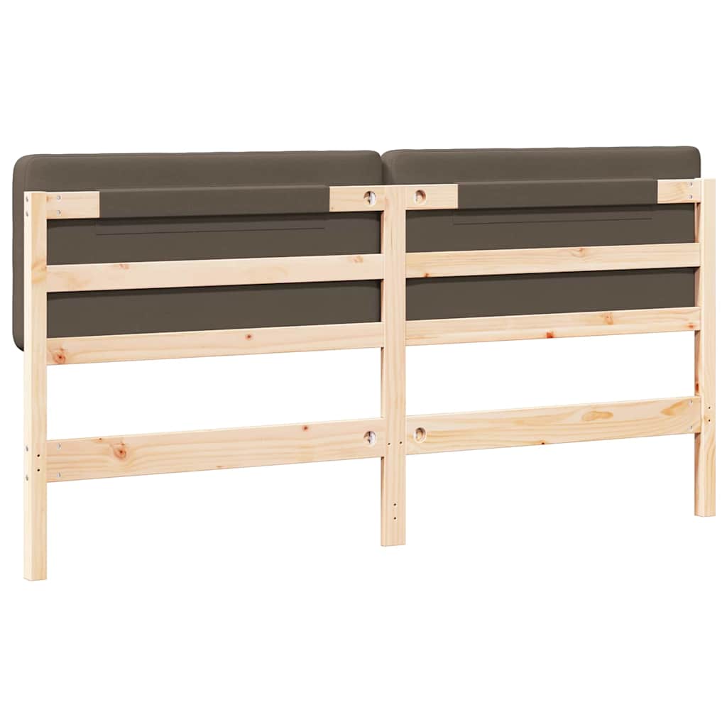 Gepolstertes Kopfteil mit Kopfteil Braun und Taupe 200 cm
