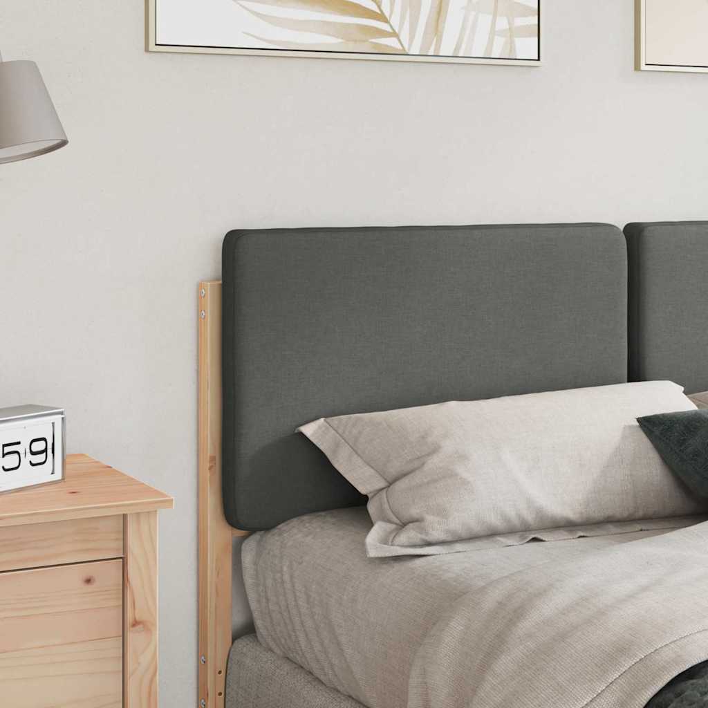 Gepolstertes Kopfteil mit Kopfteil Braun und Hellgrau 135 cm