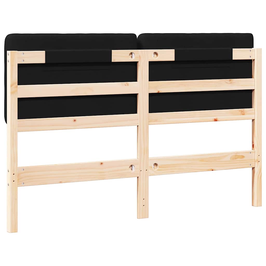 Gepolstertes Kopfteil mit Kopfteil Braun und Schwarz 135 cm
