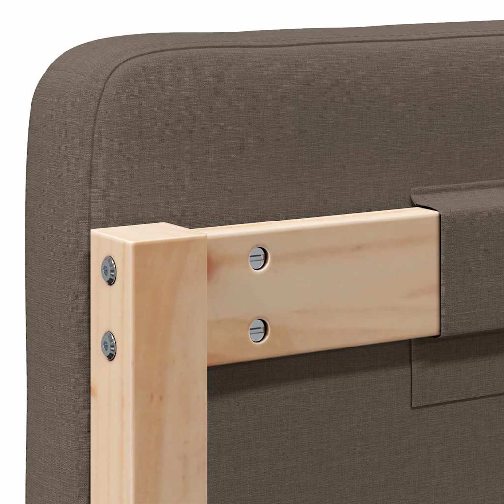 Gepolstertes Kopfteil mit Kopfteil Braun und Taupe 135 cm