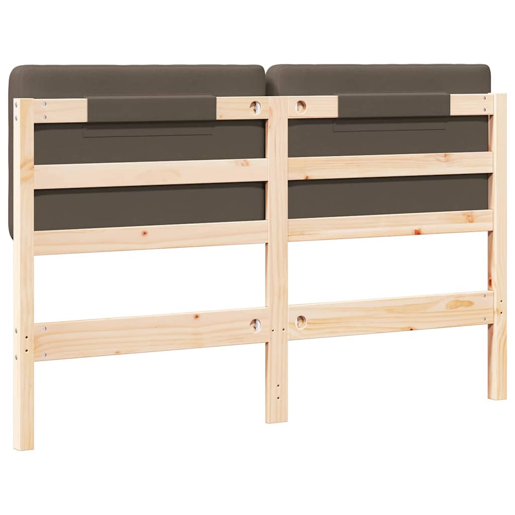Gepolstertes Kopfteil mit Kopfteil Braun und Taupe 135 cm