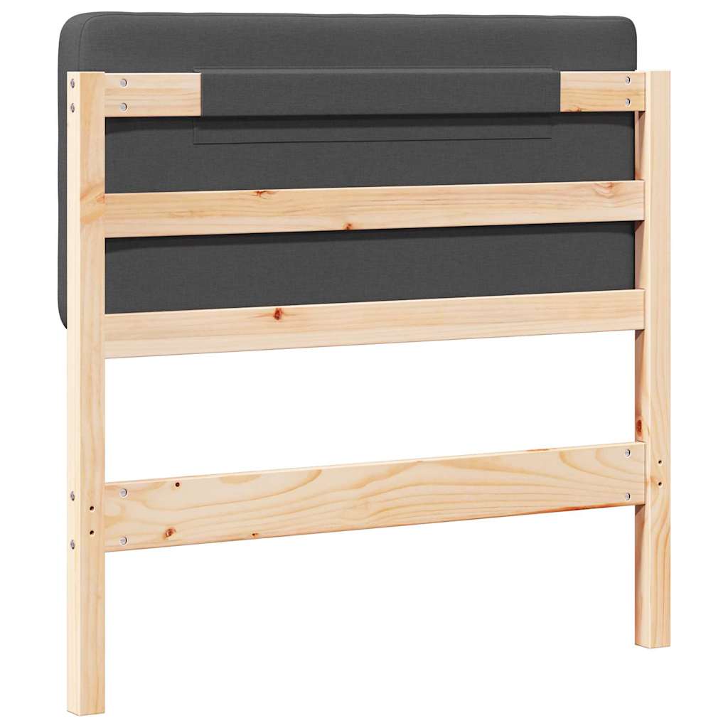 Gepolstertes Kopfteil mit Kopfteil Braun und Dunkelgrau 90 cm