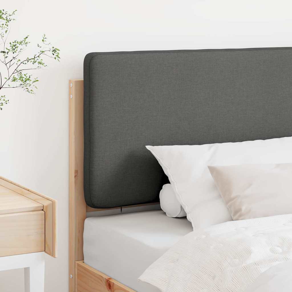 Gepolstertes Kopfteil mit Kopfteil Braun und Hellgrau 80 cm