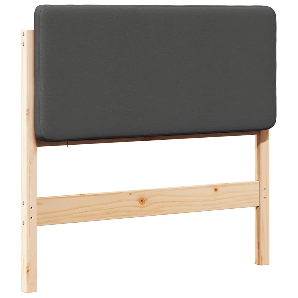 Gepolstertes Kopfteil mit Kopfteil Braun und Dunkelgrau 80 cm