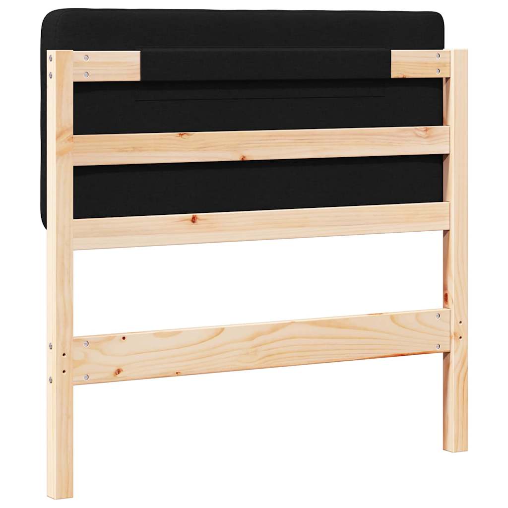 Gepolstertes Kopfteil mit Kopfteil Braun und Schwarz 80 cm