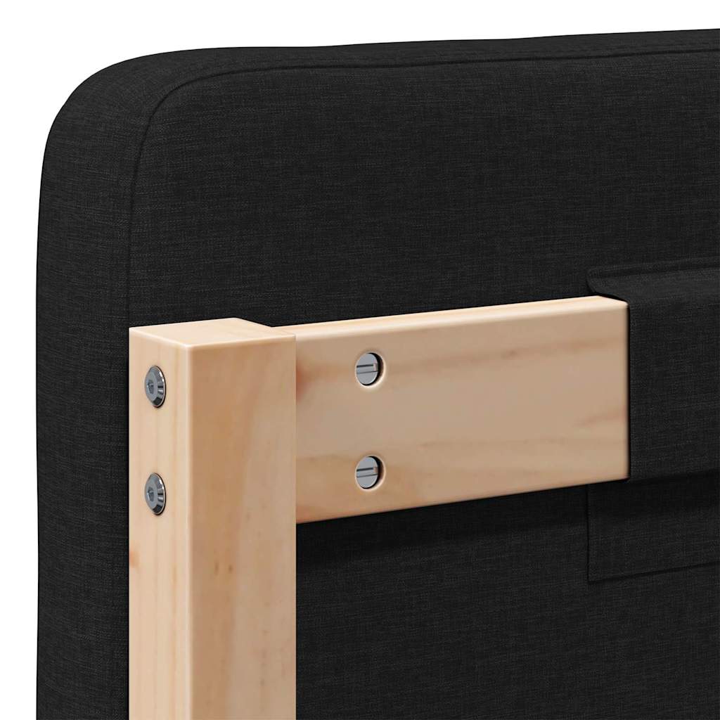 Gepolstertes Kopfteil mit Kopfteil Braun und Schwarz 75 cm