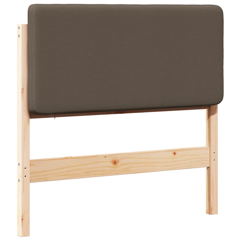 Gepolstertes Kopfteil mit Kopfteil Braun und Taupe 75 cm