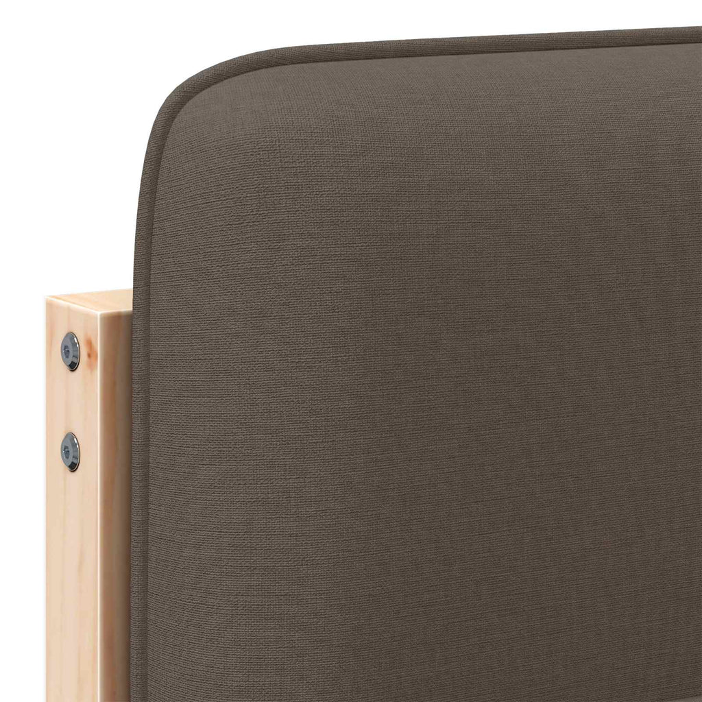 Gepolstertes Kopfteil mit Kopfteil Braun und Taupe 200 cm