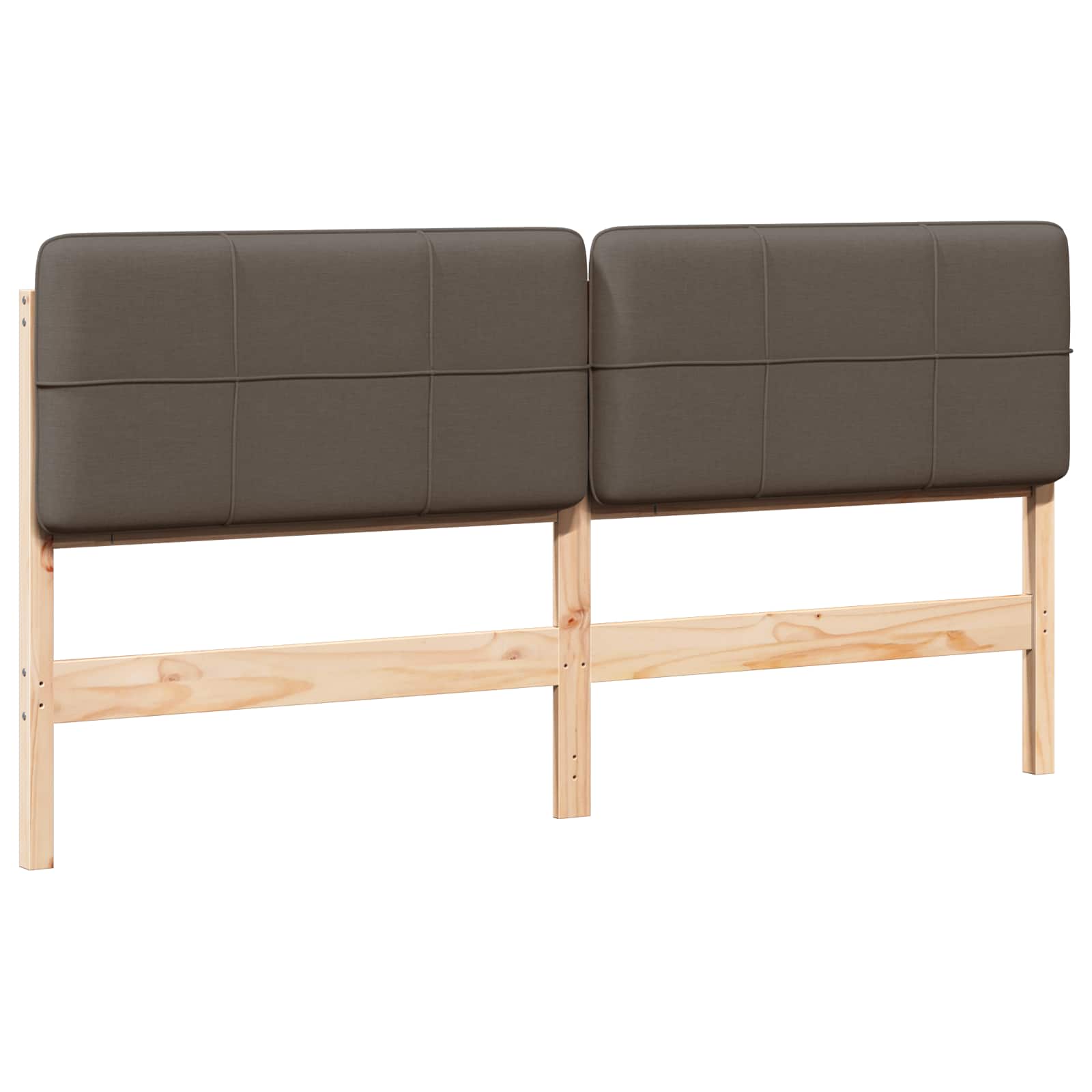 Gepolstertes Kopfteil mit Kopfteil Braun und Taupe 200 cm