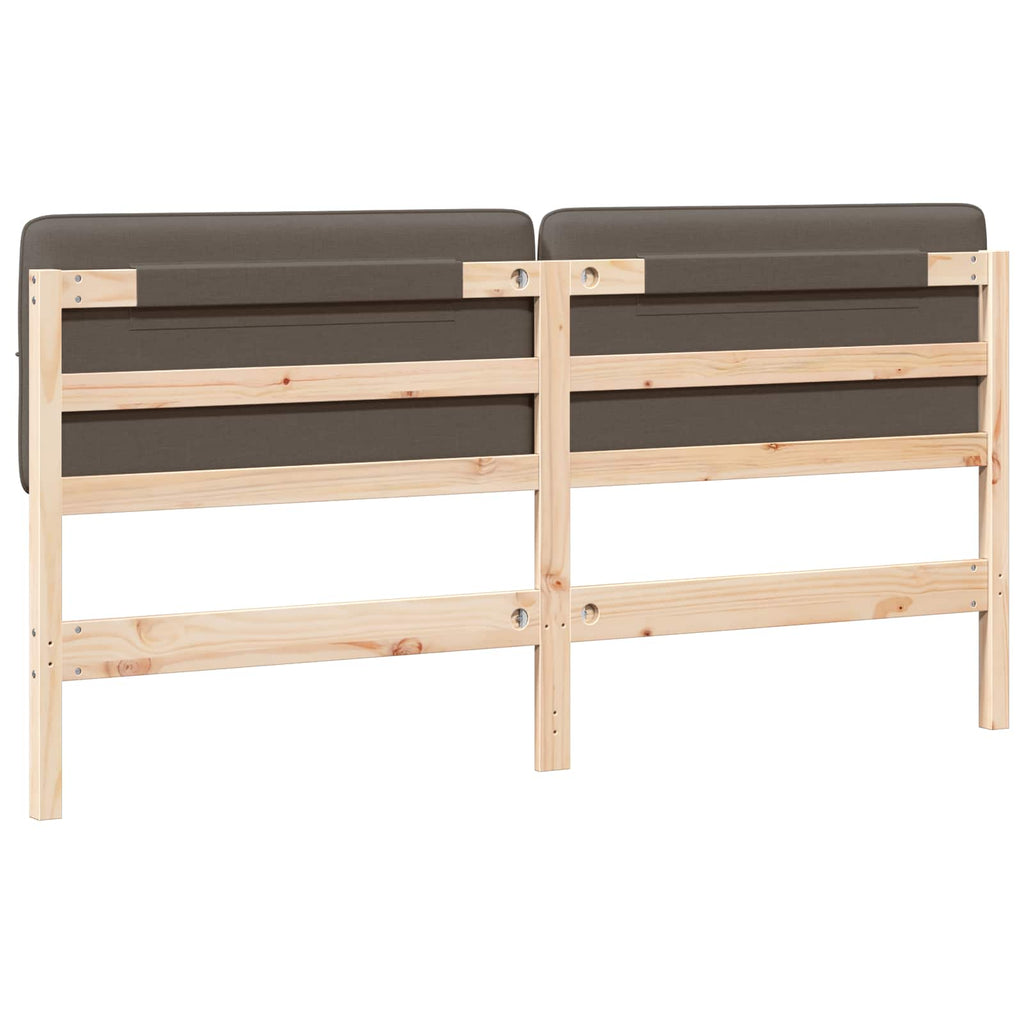Gepolstertes Kopfteil mit Kopfteil Braun und Taupe 200 cm