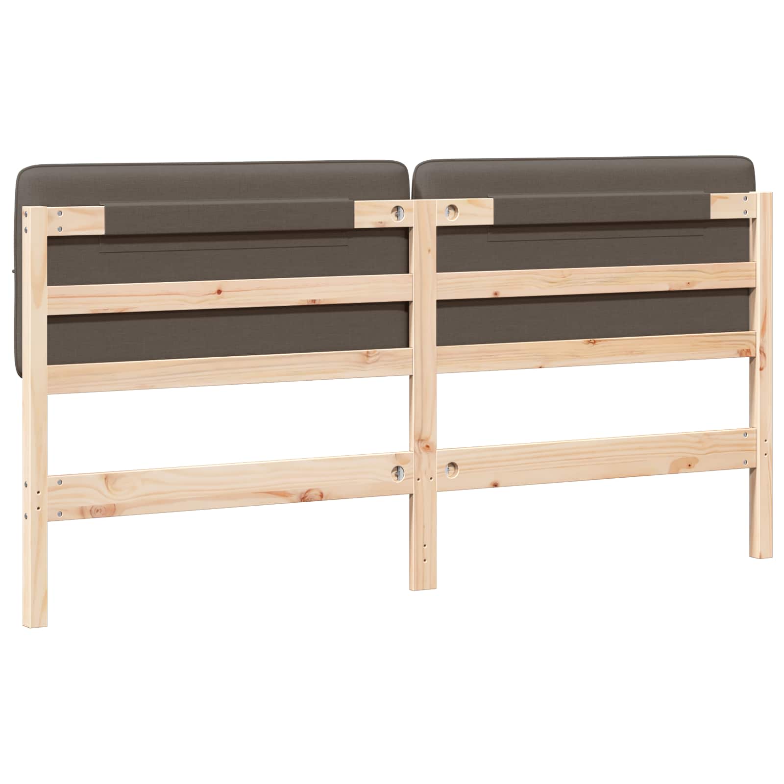 Gepolstertes Kopfteil mit Kopfteil Braun und Taupe 200 cm