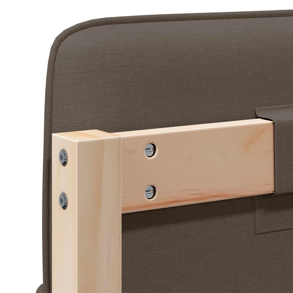 Gepolstertes Kopfteil mit Kopfteil Braun und Taupe 160 cm