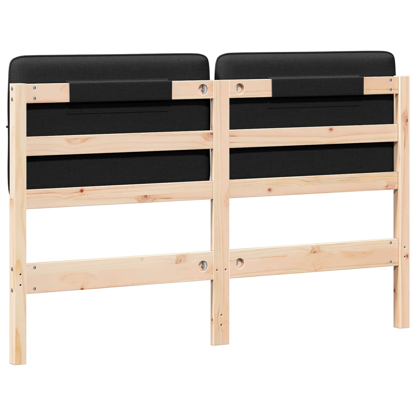 Gepolstertes Kopfteil mit Kopfteil Braun und Schwarz 150 cm