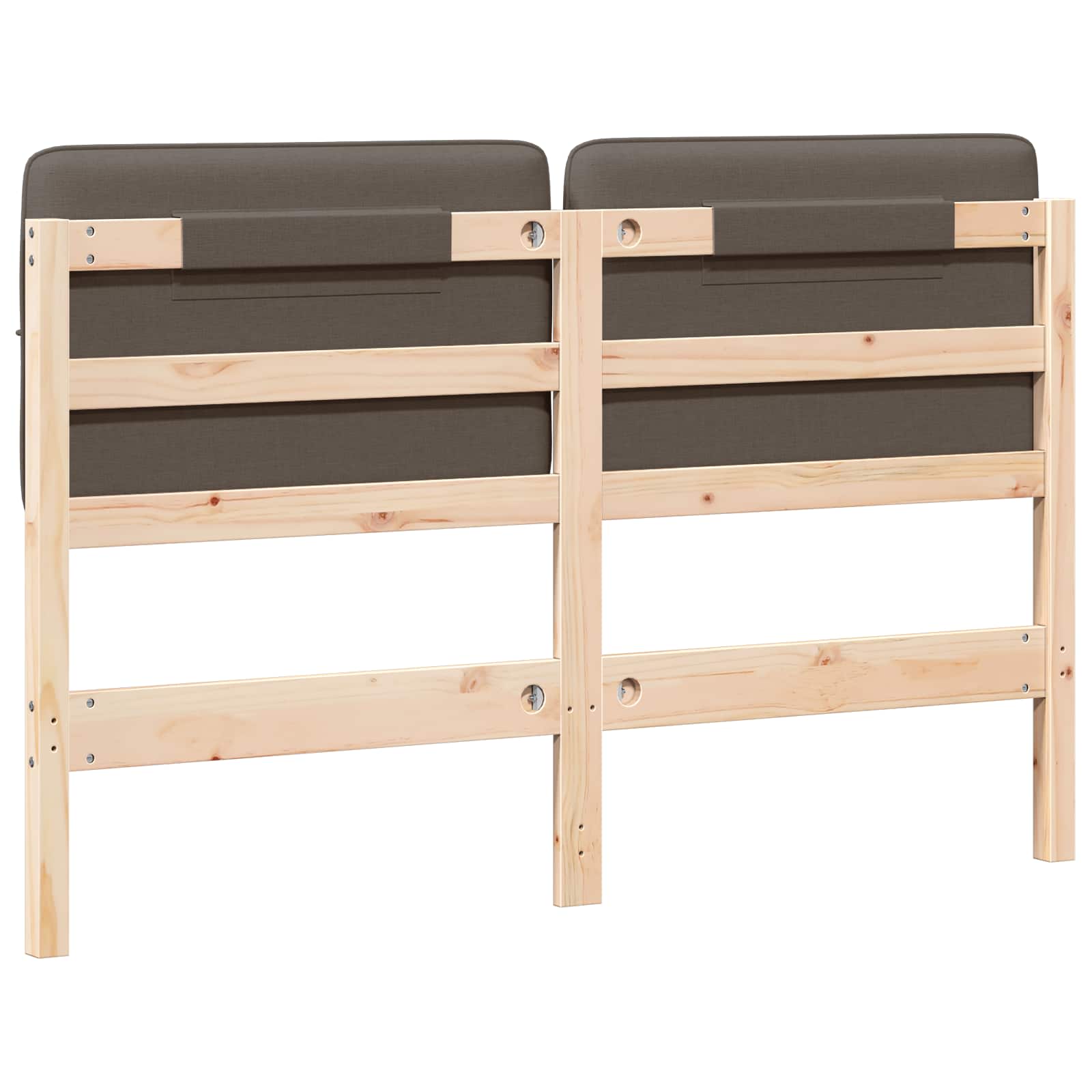 Gepolstertes Kopfteil mit Kopfteil Braun und Taupe 150 cm