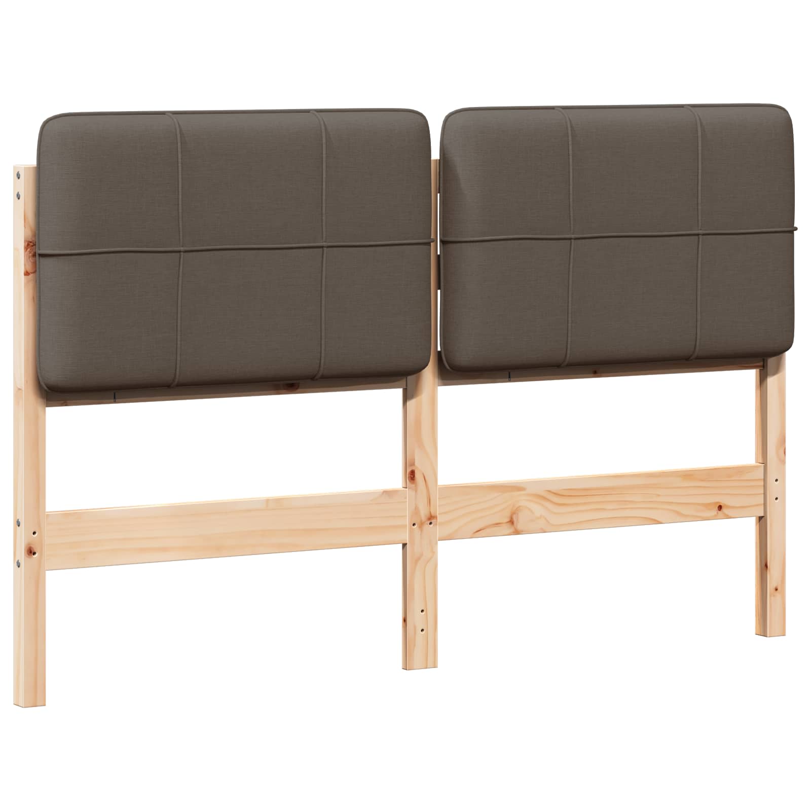 Gepolstertes Kopfteil mit Kopfteil Braun und Taupe 140 cm