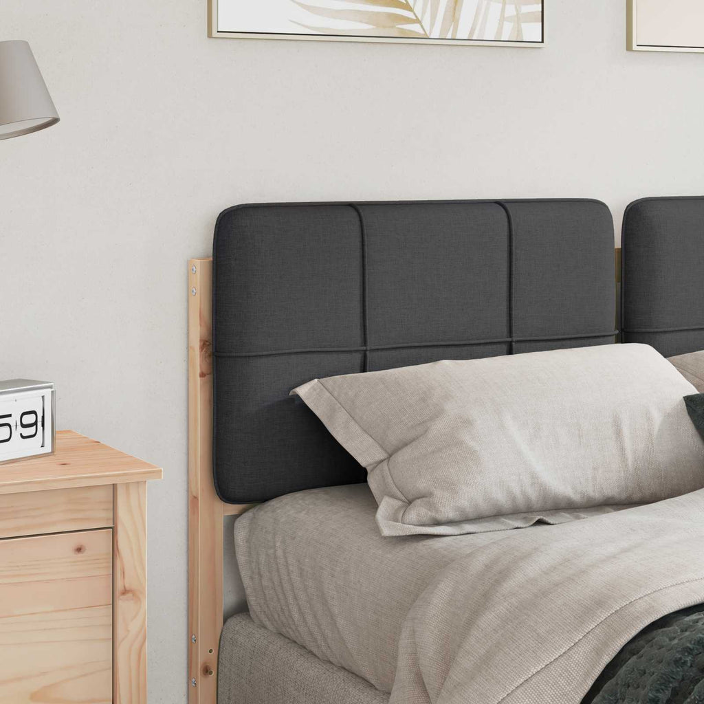 Gepolstertes Kopfteil mit Kopfteil Braun und Dunkelgrau 135 cm