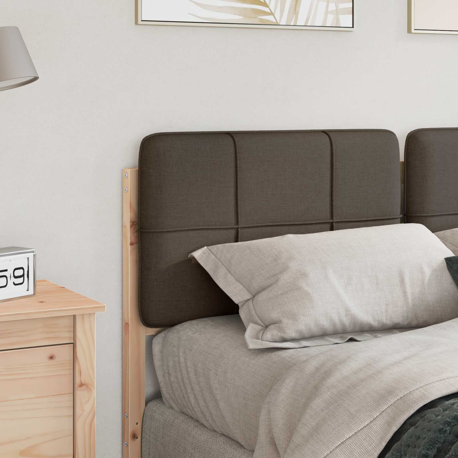 Gepolstertes Kopfteil mit Kopfteil Braun und Taupe 120 cm