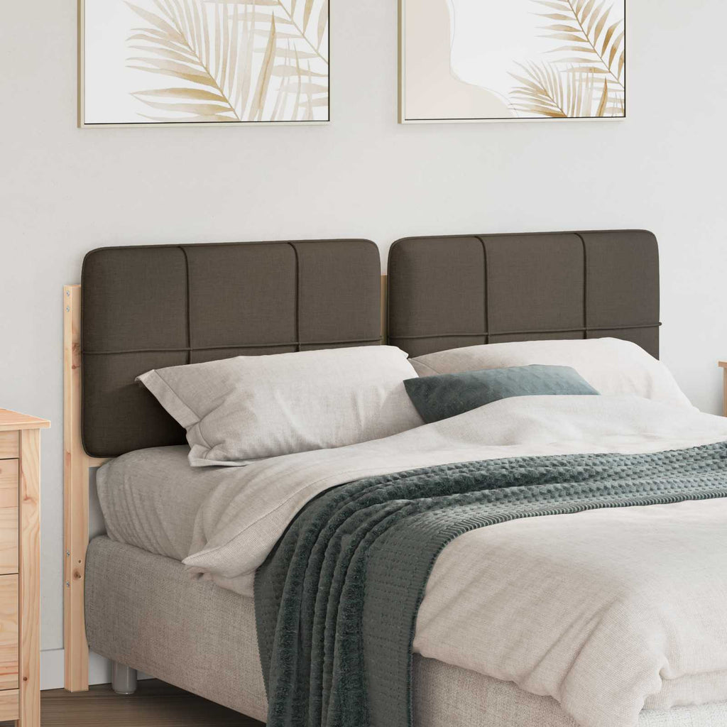 Gepolstertes Kopfteil mit Kopfteil Braun und Taupe 120 cm