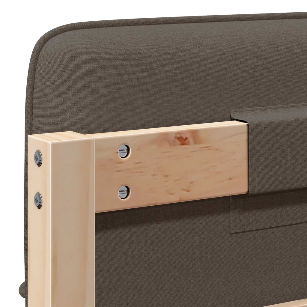 Gepolstertes Kopfteil mit Kopfteil Braun und Taupe 100 cm