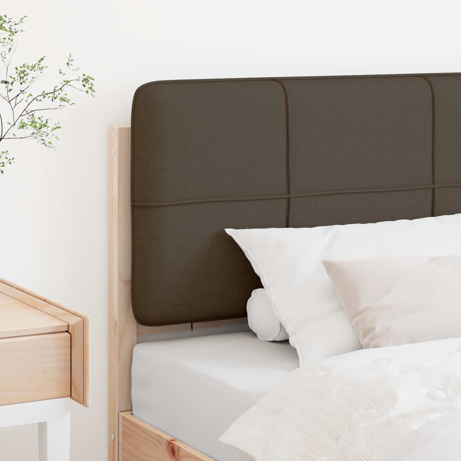 Gepolstertes Kopfteil mit Kopfteil Braun und Taupe 100 cm