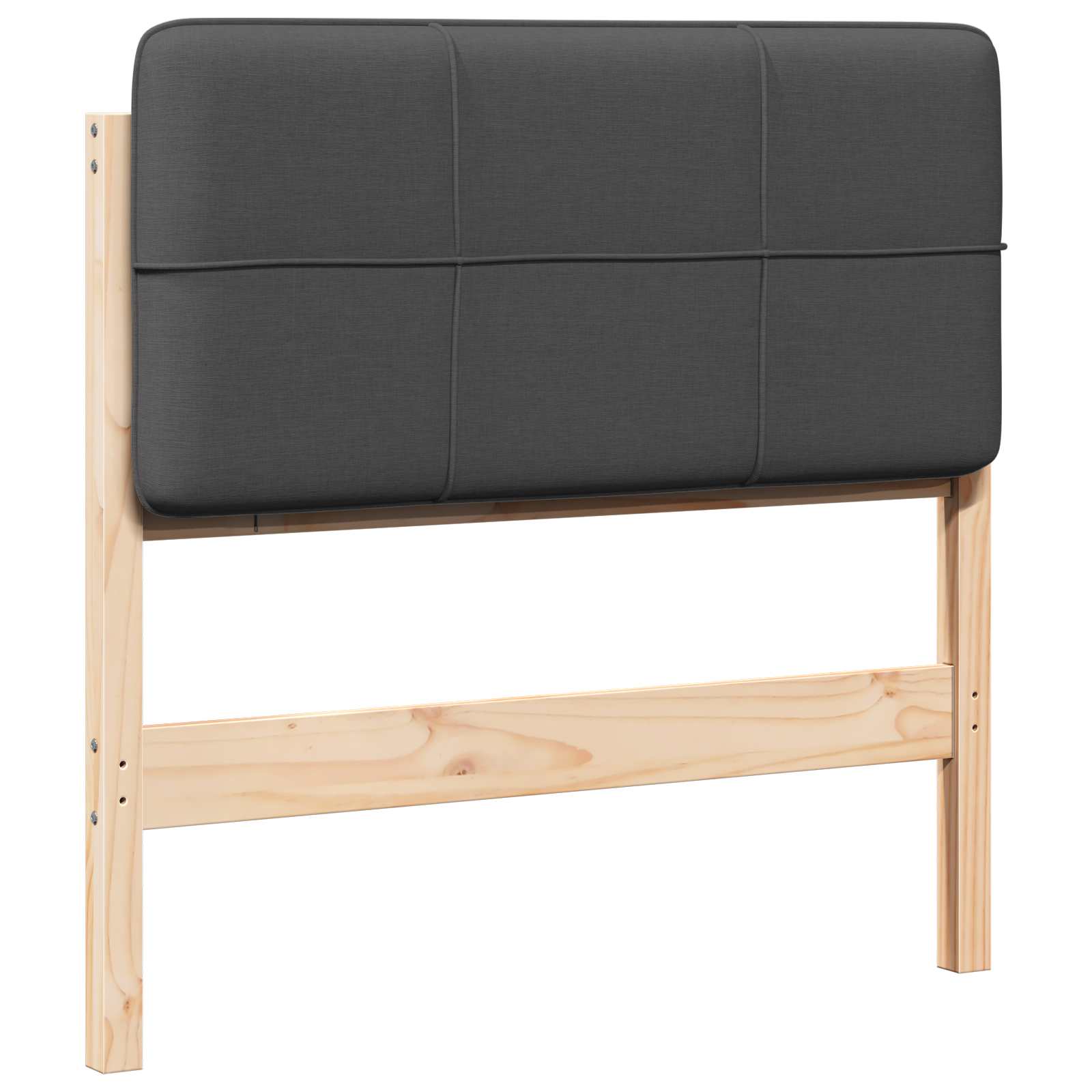 Gepolstertes Kopfteil mit Kopfteil Braun und Dunkelgrau 90 cm