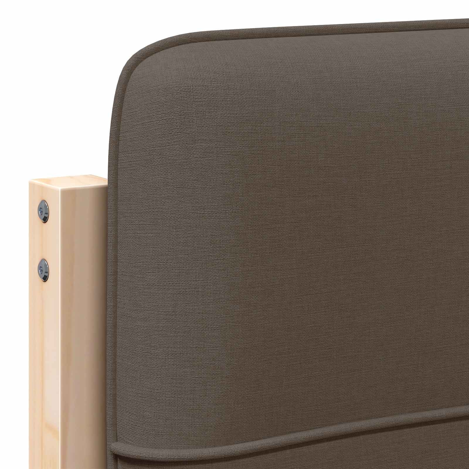 Gepolstertes Kopfteil mit Kopfteil Braun und Taupe 90 cm