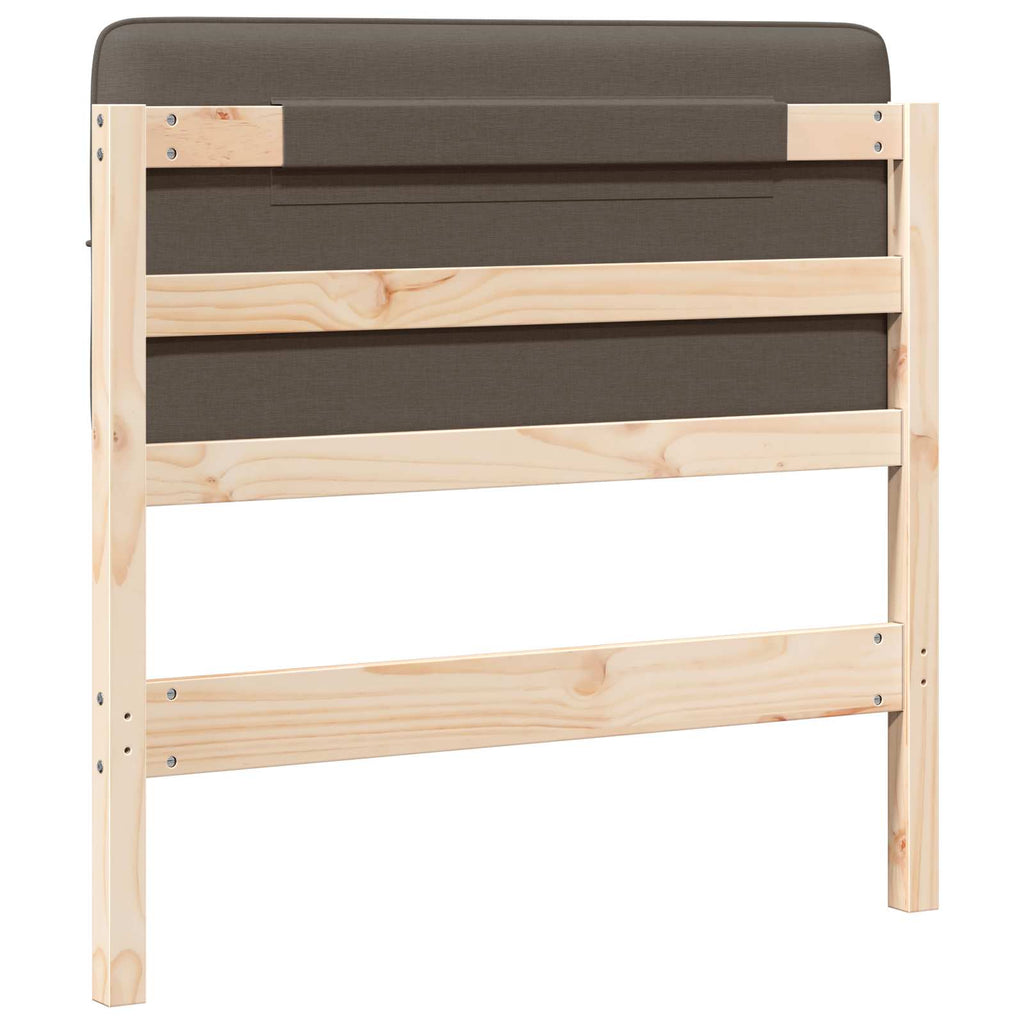 Gepolstertes Kopfteil mit Kopfteil Braun und Taupe 90 cm