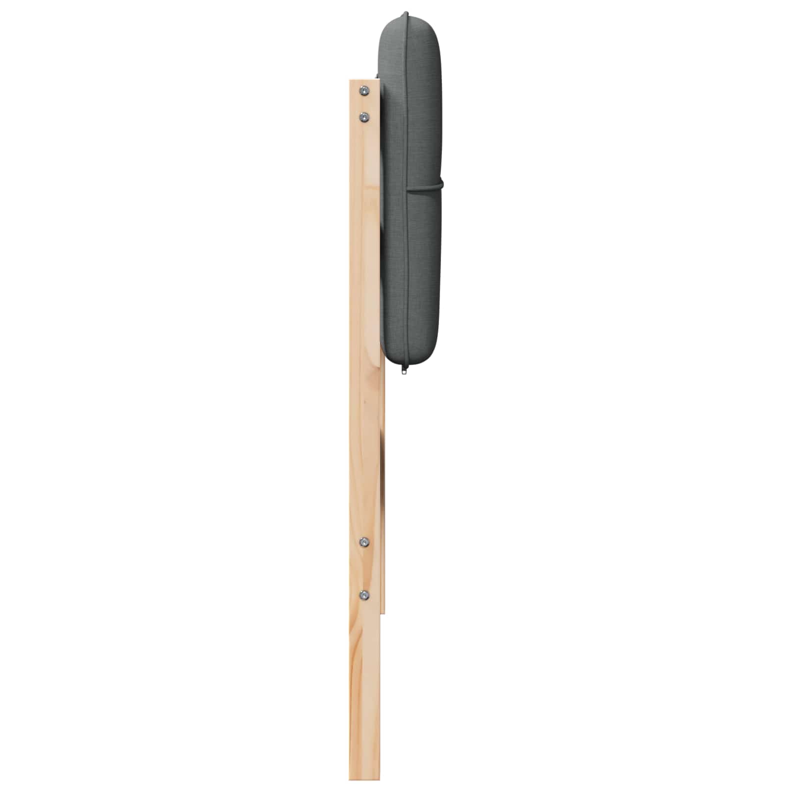 Gepolstertes Kopfteil mit Kopfteil Braun und Hellgrau 80 cm