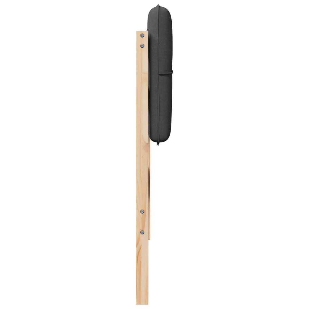 Gepolstertes Kopfteil mit Kopfteil Braun und Dunkelgrau 80 cm