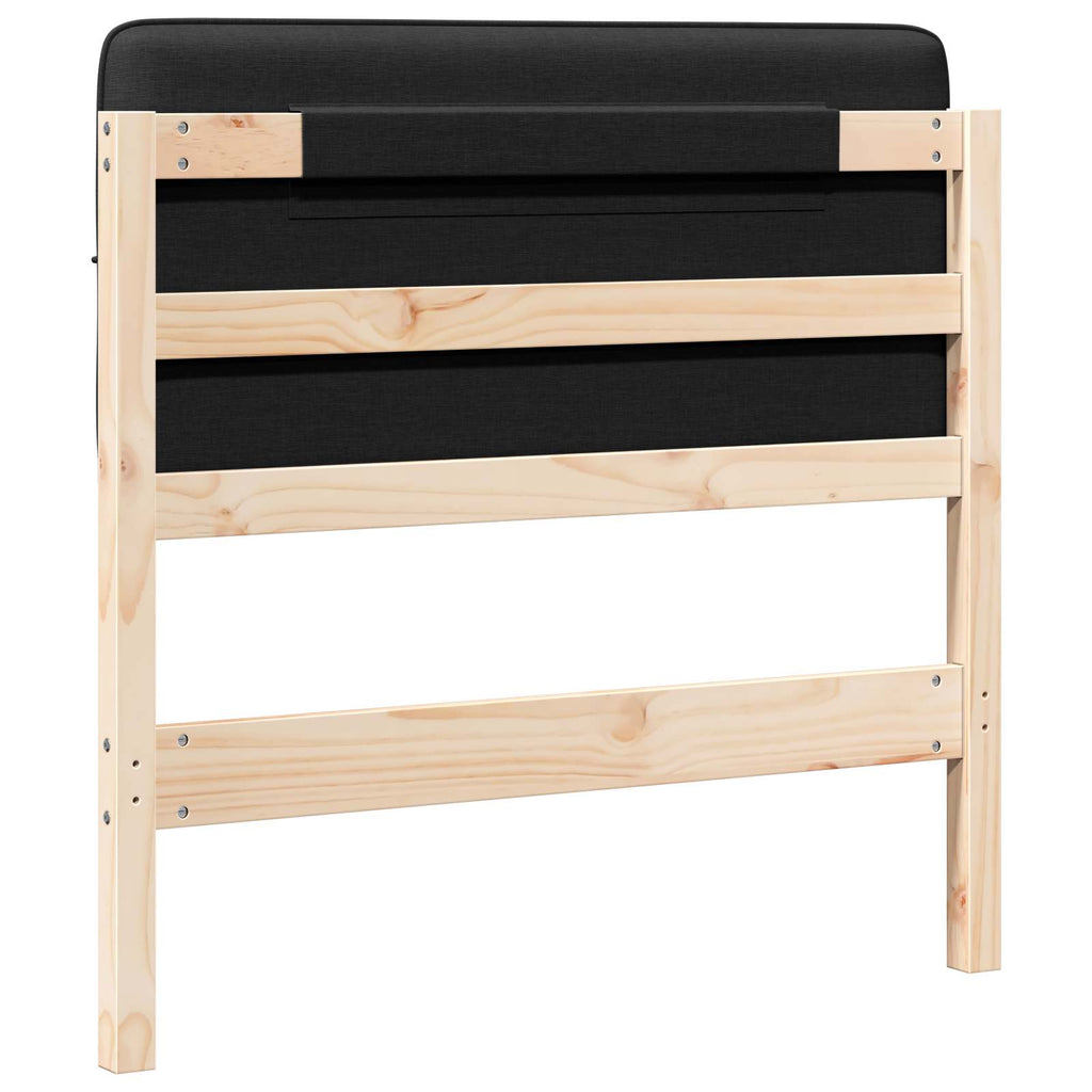 Gepolstertes Kopfteil mit Kopfteil Braun und Schwarz 80 cm