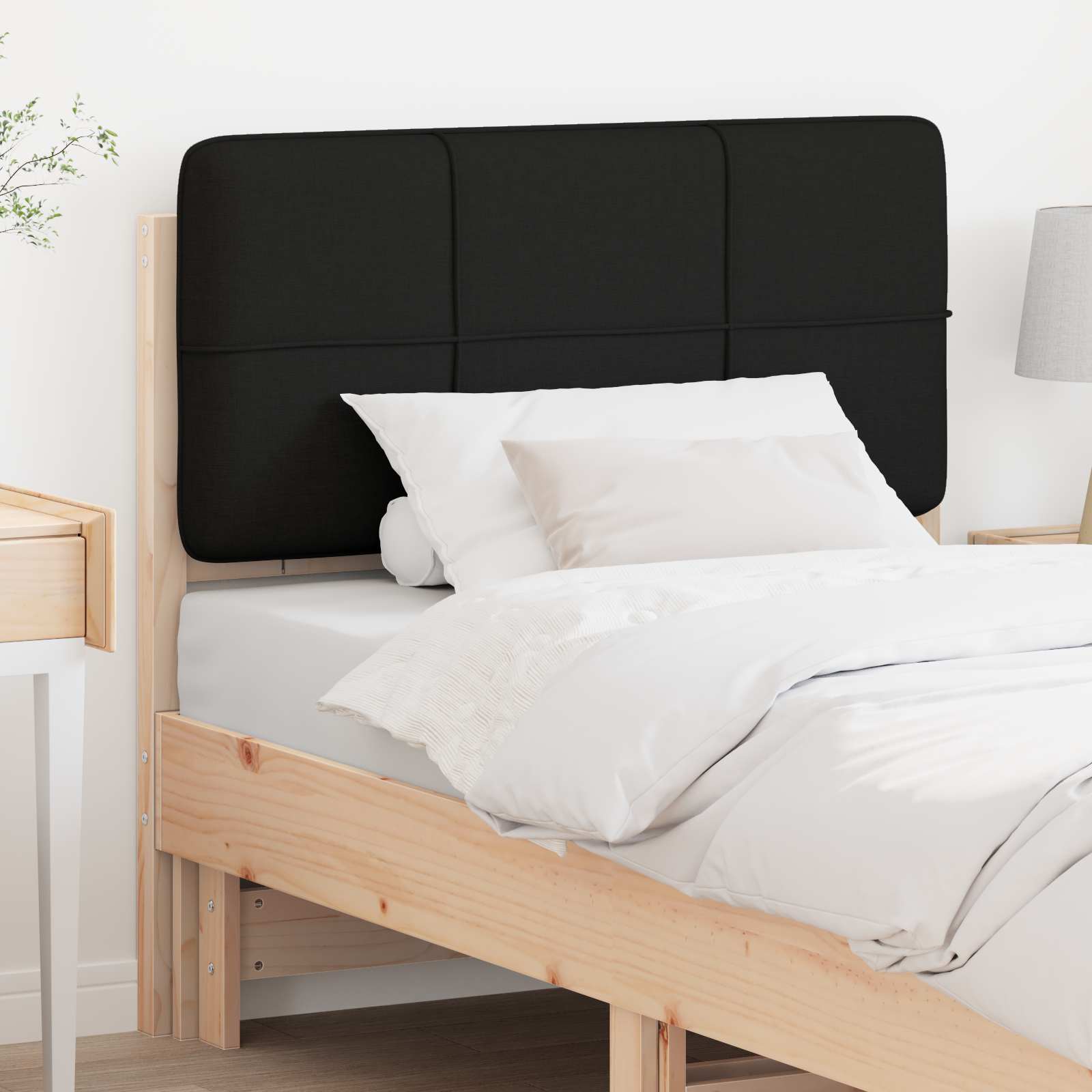 Gepolstertes Kopfteil mit Kopfteil Braun und Schwarz 75 cm