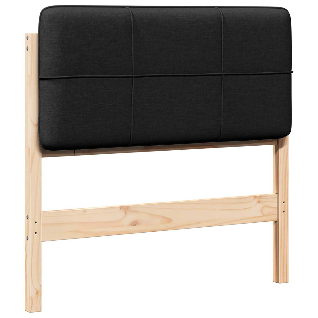 Gepolstertes Kopfteil mit Kopfteil Braun und Schwarz 75 cm