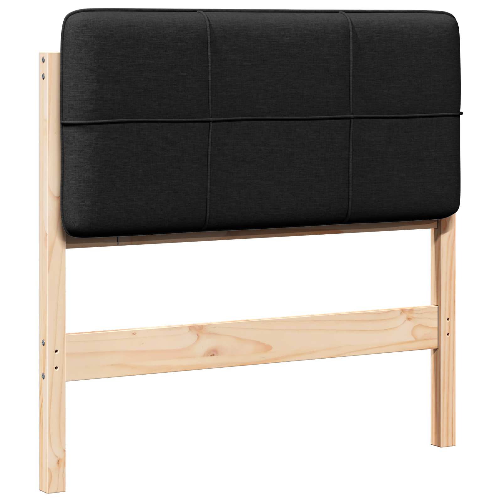 Gepolstertes Kopfteil mit Kopfteil Braun und Schwarz 75 cm