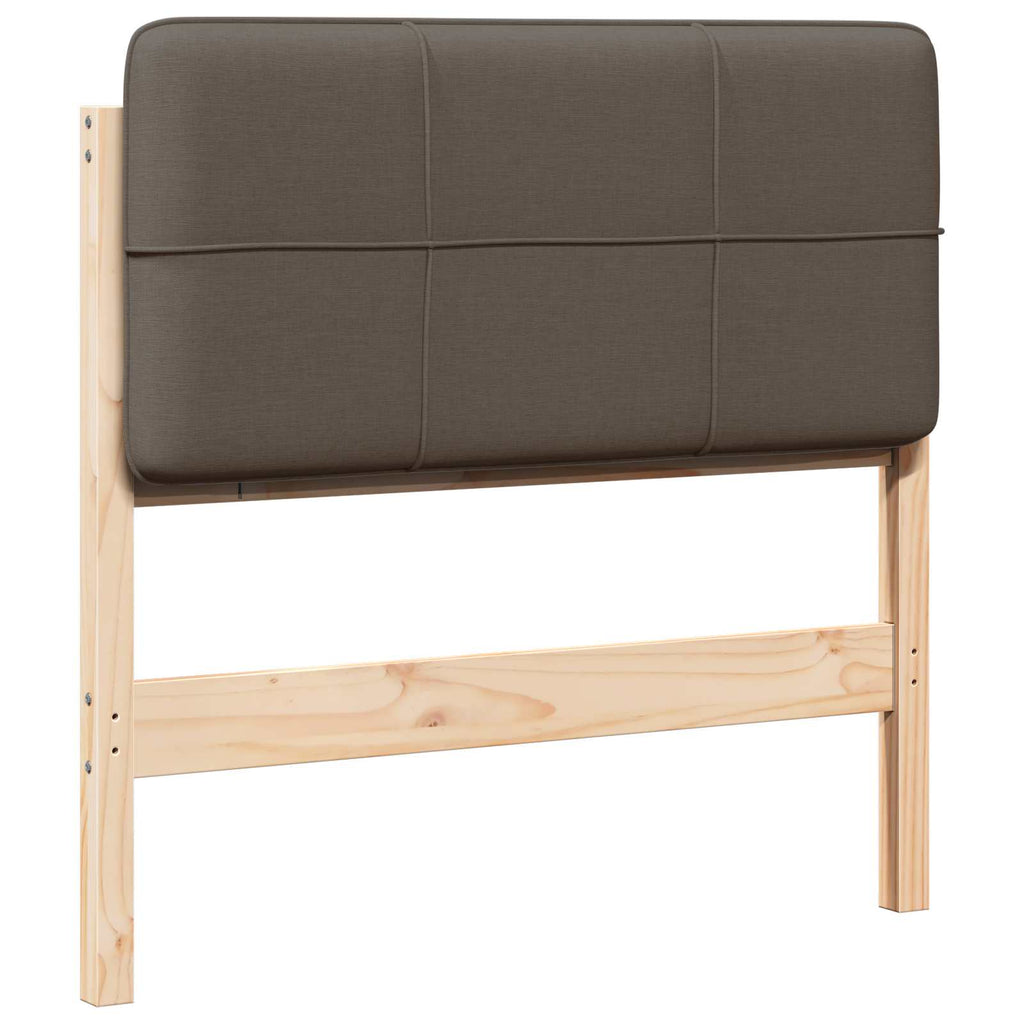 Gepolstertes Kopfteil mit Kopfteil Braun und Taupe 75 cm