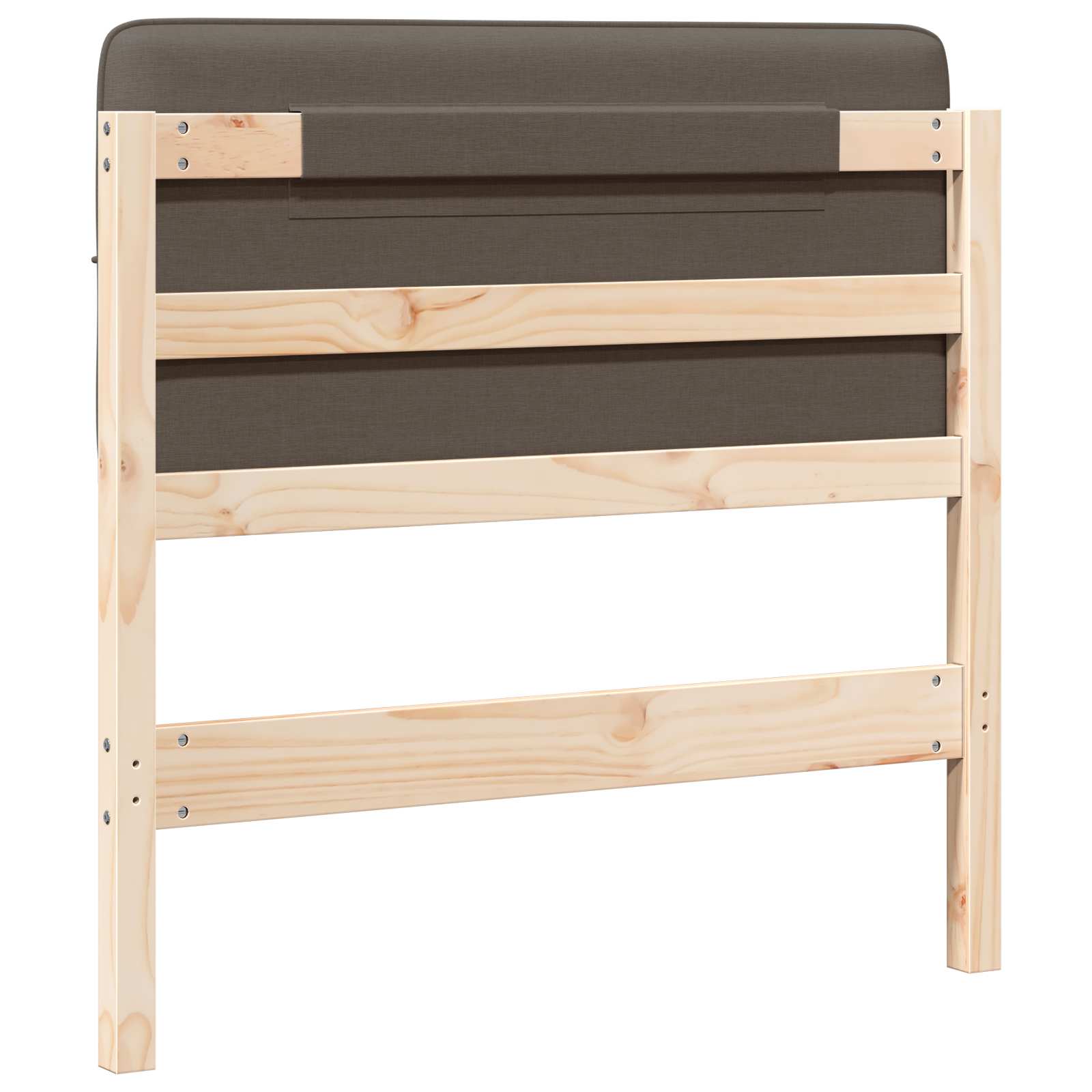 Gepolstertes Kopfteil mit Kopfteil Braun und Taupe 75 cm