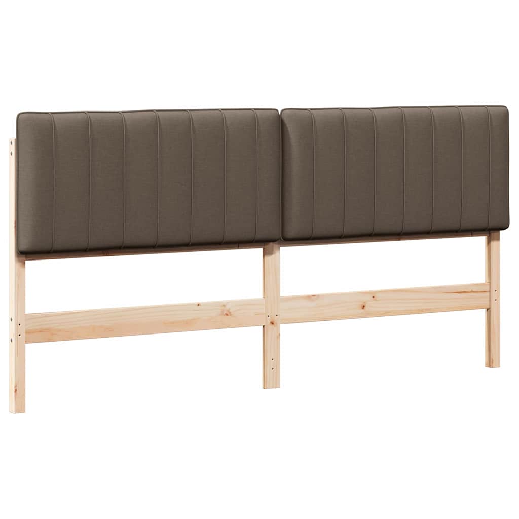Gepolstertes Kopfteil mit Kopfteil Braun und Taupe 200 cm