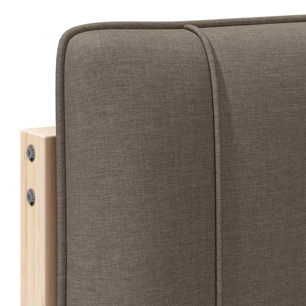 Gepolstertes Kopfteil mit Kopfteil Braun und Taupe 180 cm