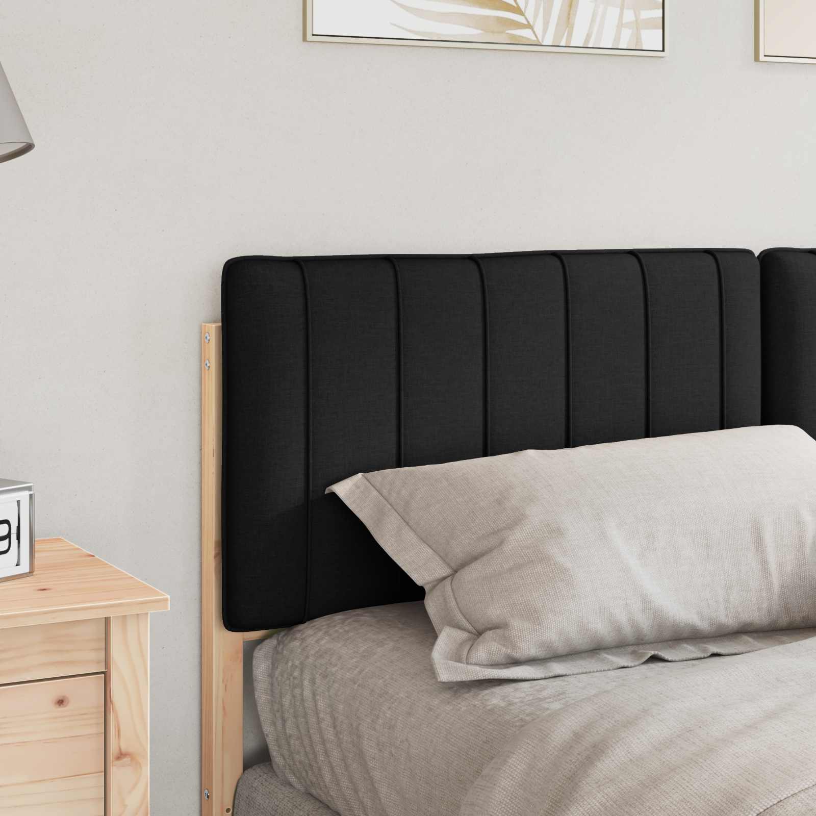Gepolstertes Kopfteil mit Kopfteil Braun und Schwarz 160 cm