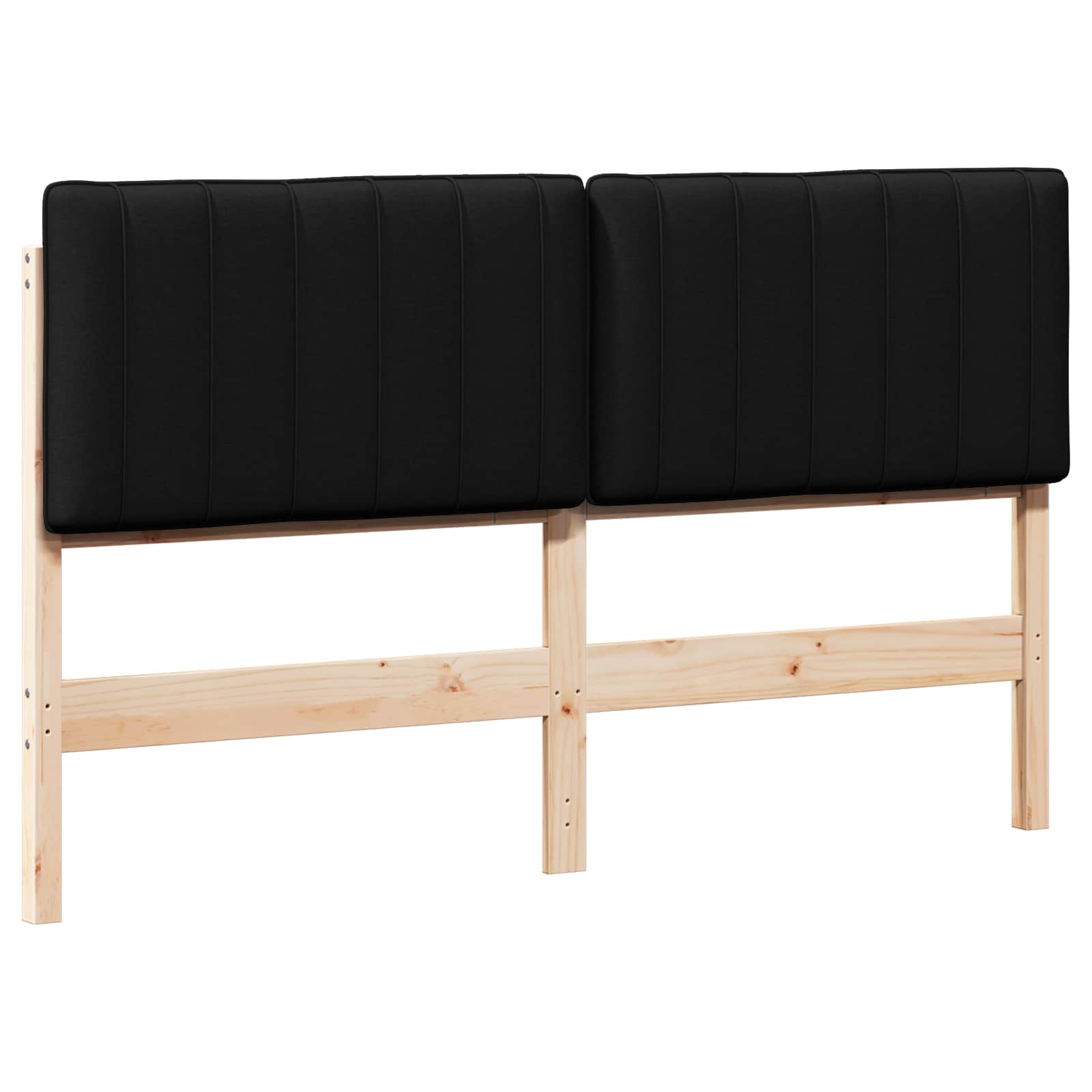 Gepolstertes Kopfteil mit Kopfteil Braun und Schwarz 160 cm