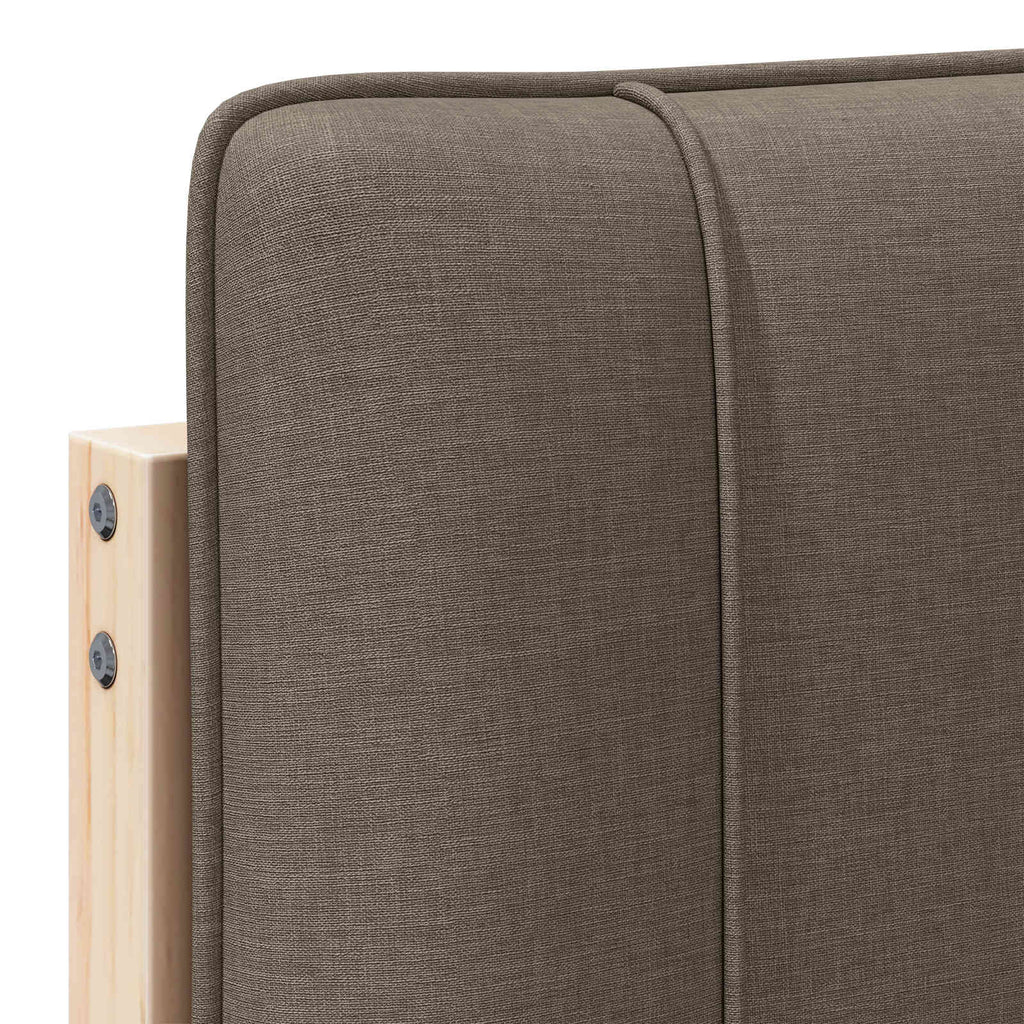 Gepolstertes Kopfteil mit Kopfteil Braun und Taupe 160 cm
