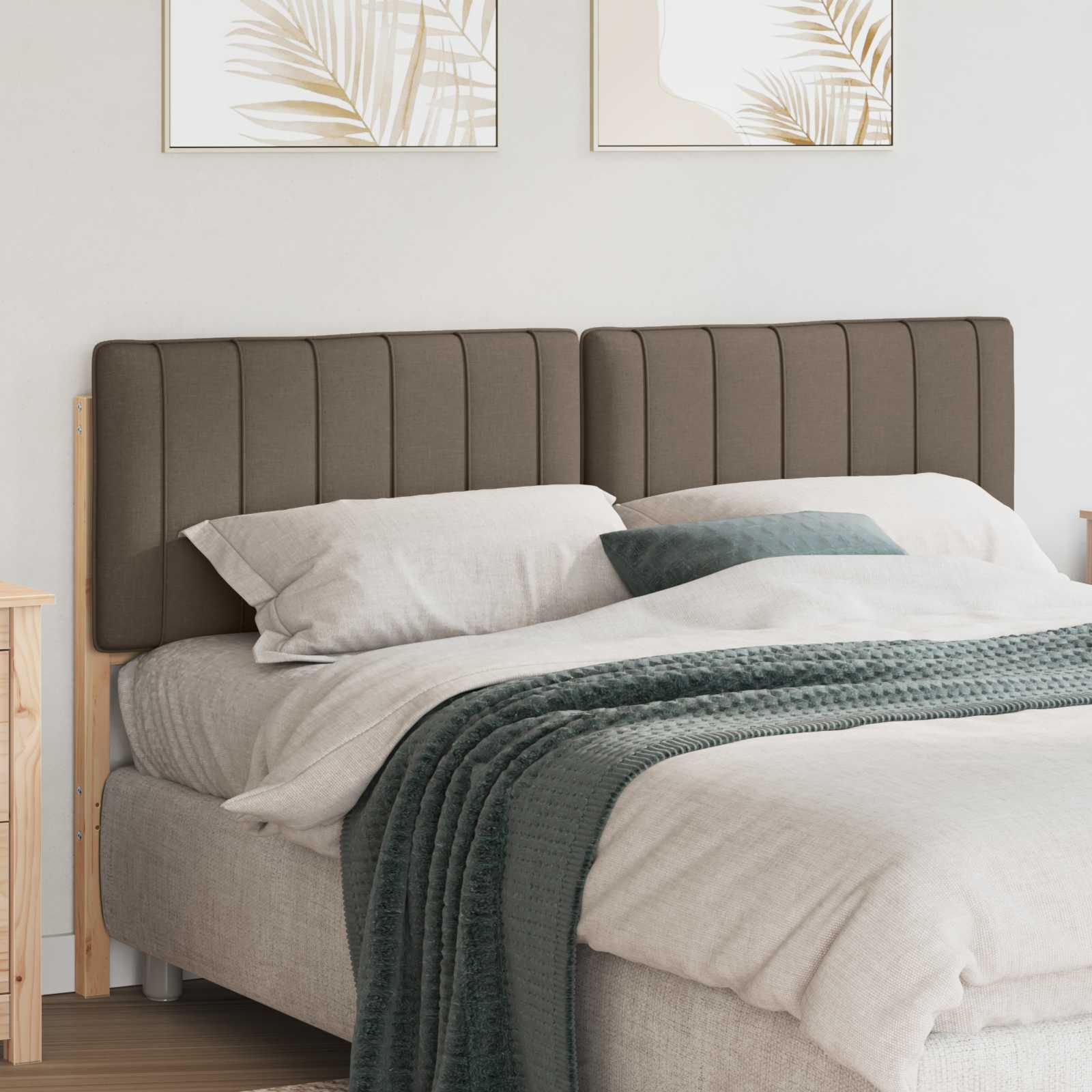 Gepolstertes Kopfteil mit Kopfteil Braun und Taupe 160 cm