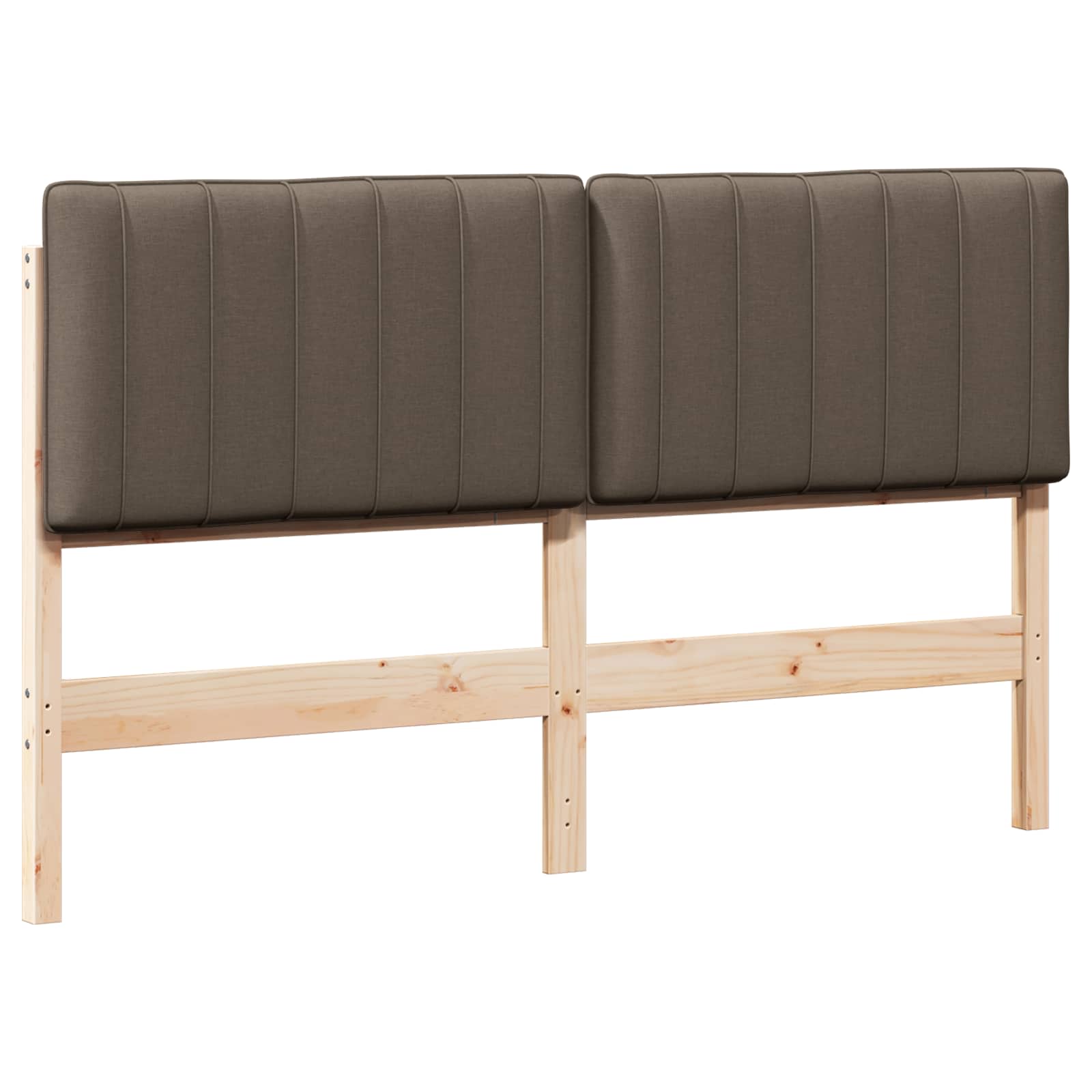 Gepolstertes Kopfteil mit Kopfteil Braun und Taupe 160 cm