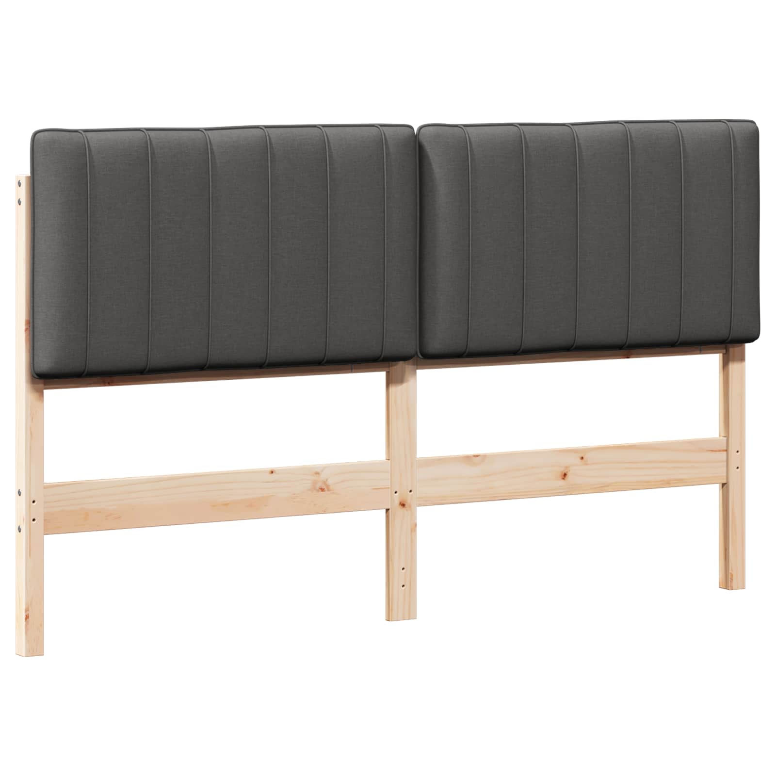 Gepolstertes Kopfteil mit Kopfteil Braun und Dunkelgrau 150 cm