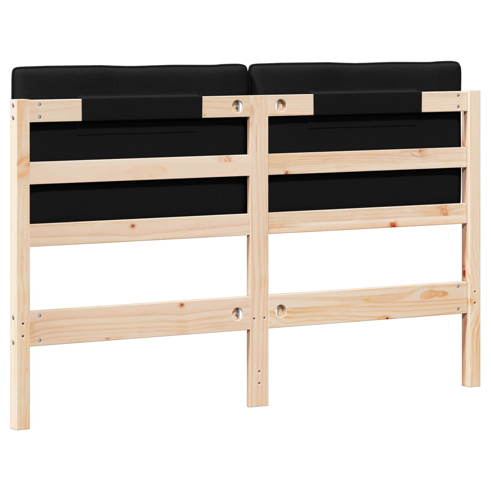 Gepolstertes Kopfteil mit Kopfteil Braun und Schwarz 150 cm