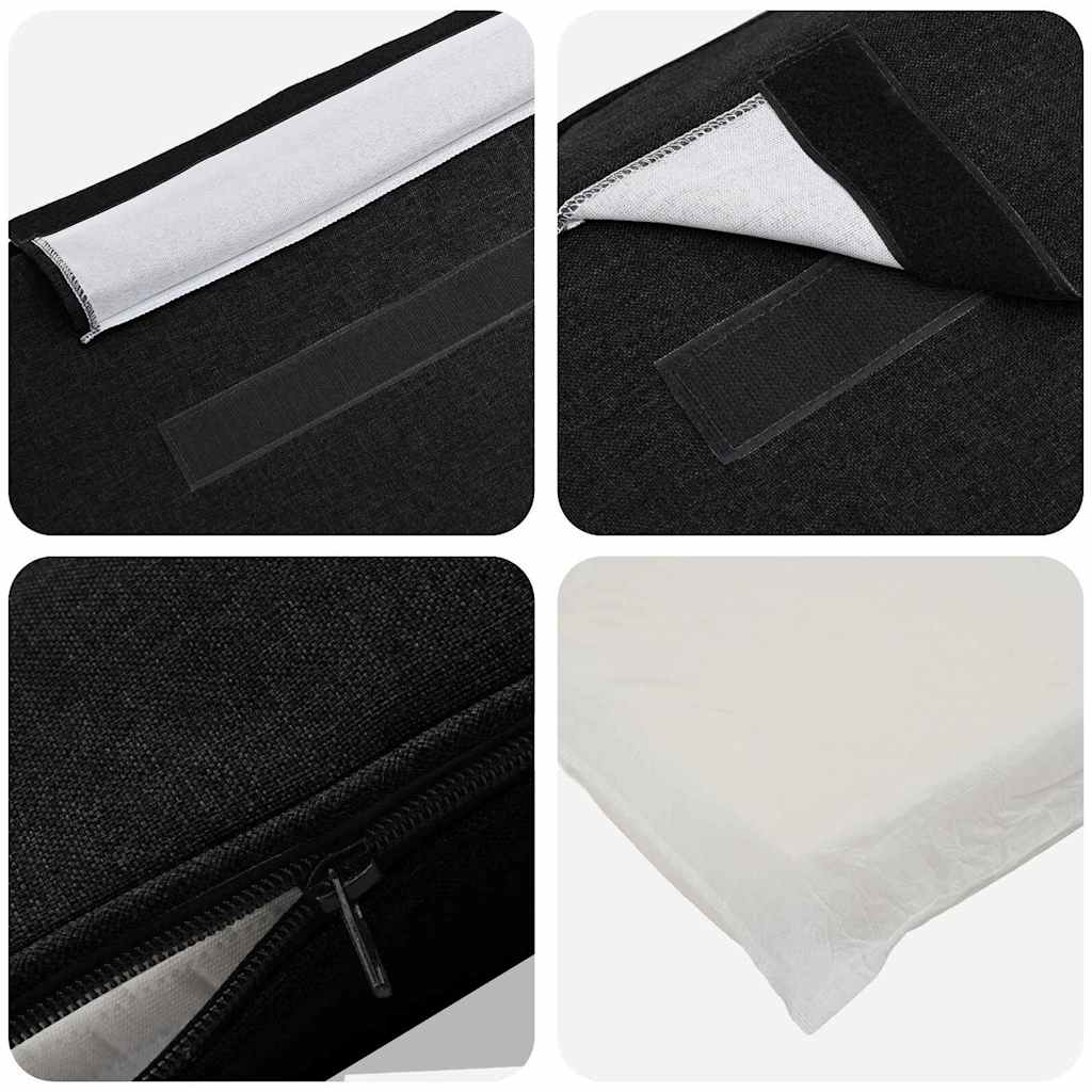 Gepolstertes Kopfteil mit Kopfteil Braun und Schwarz 140 cm