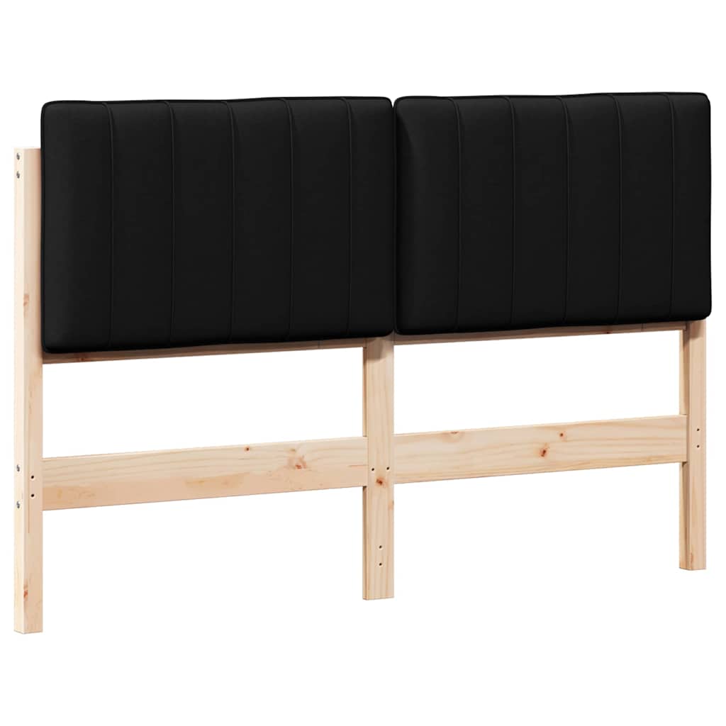 Gepolstertes Kopfteil mit Kopfteil Braun und Schwarz 140 cm
