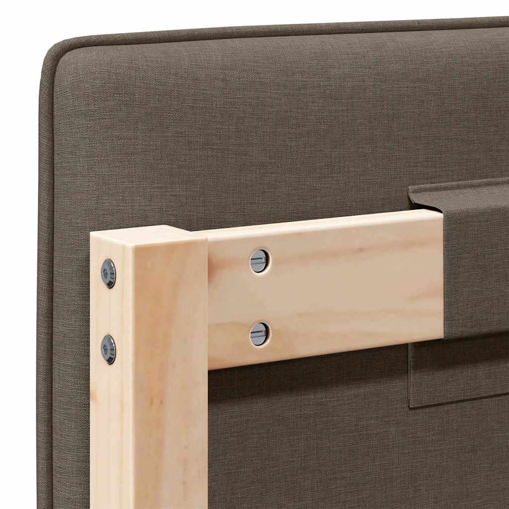 Gepolstertes Kopfteil mit Kopfteil Braun und Taupe 140 cm