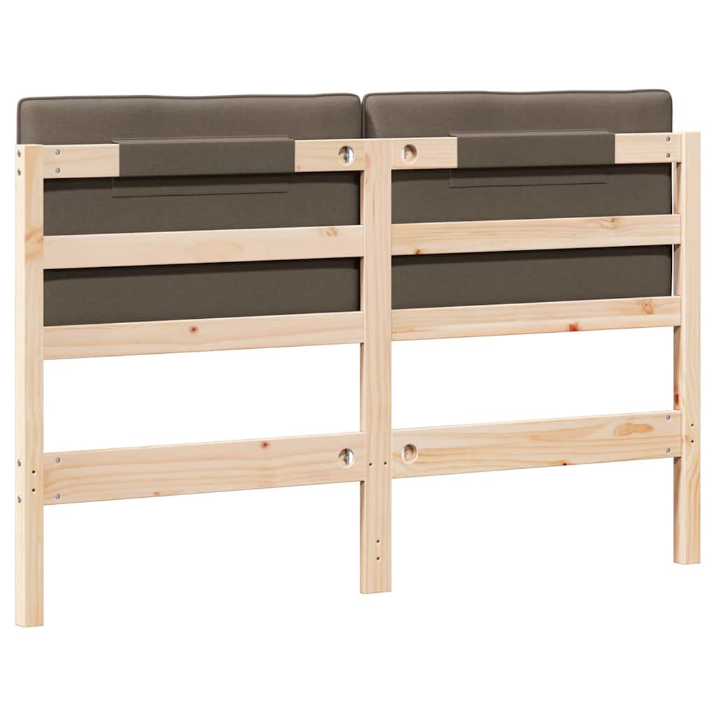 Gepolstertes Kopfteil mit Kopfteil Braun und Taupe 140 cm