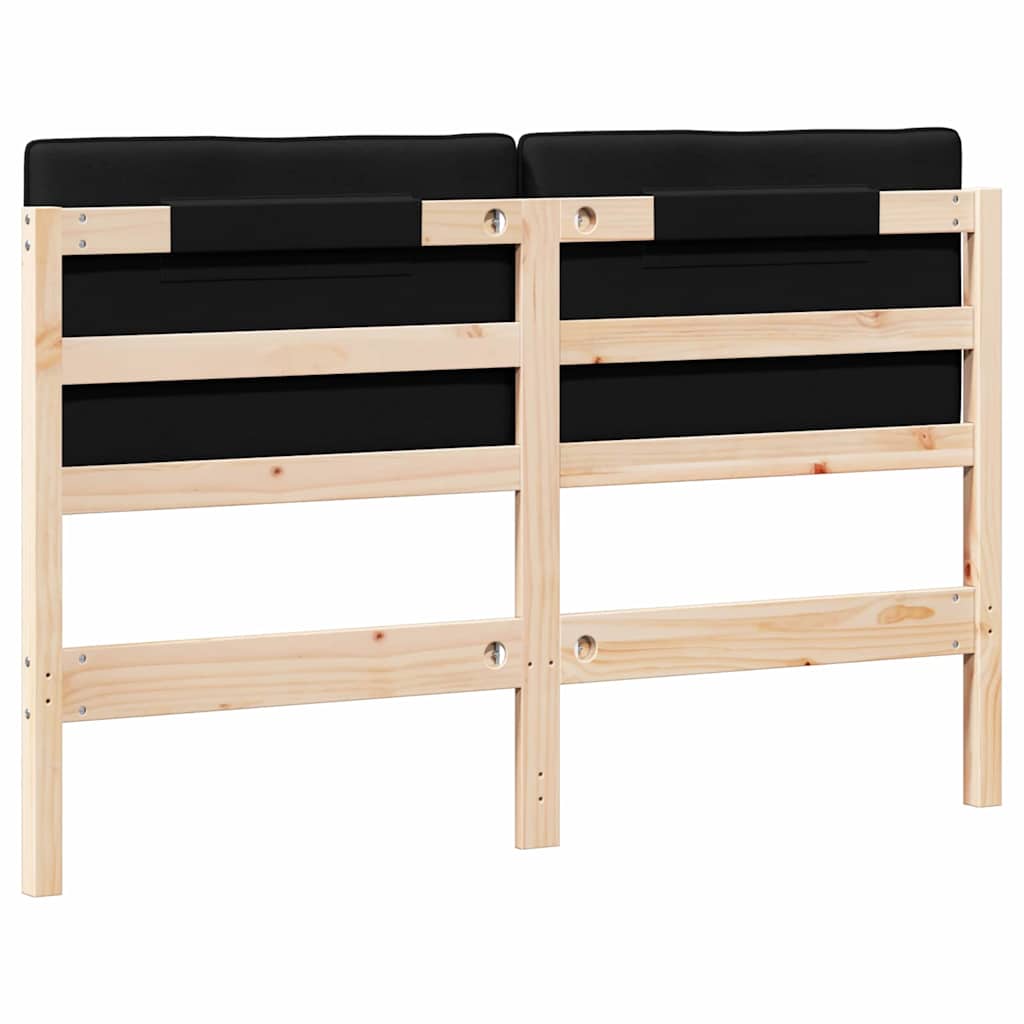Gepolstertes Kopfteil mit Kopfteil Braun und Schwarz 135 cm